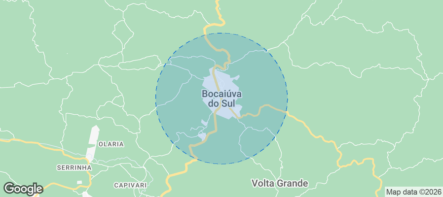Bocaiúva do Sul Airbnb map